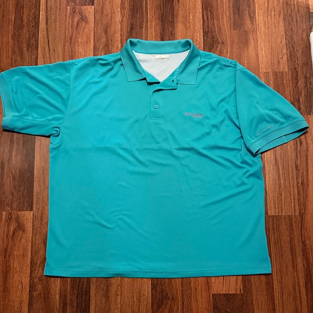 Columbia Men's Aqua Polo Shirt